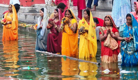 वीरगञ्जको छठ पर्व (फोटो फिचर)