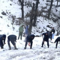 नुवाकोटका किसान बर्सातकै बिचमा धान भित्र्याउन व्यस्त