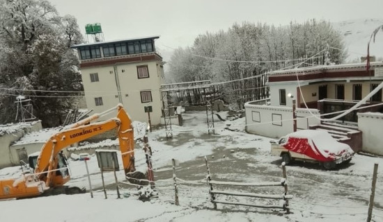 हिमपातका कारण सवारी आवागमनमा समस्या