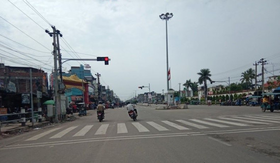 जेन्जी आन्दोलनमा ट्राफिक बत्तीमा क्षति