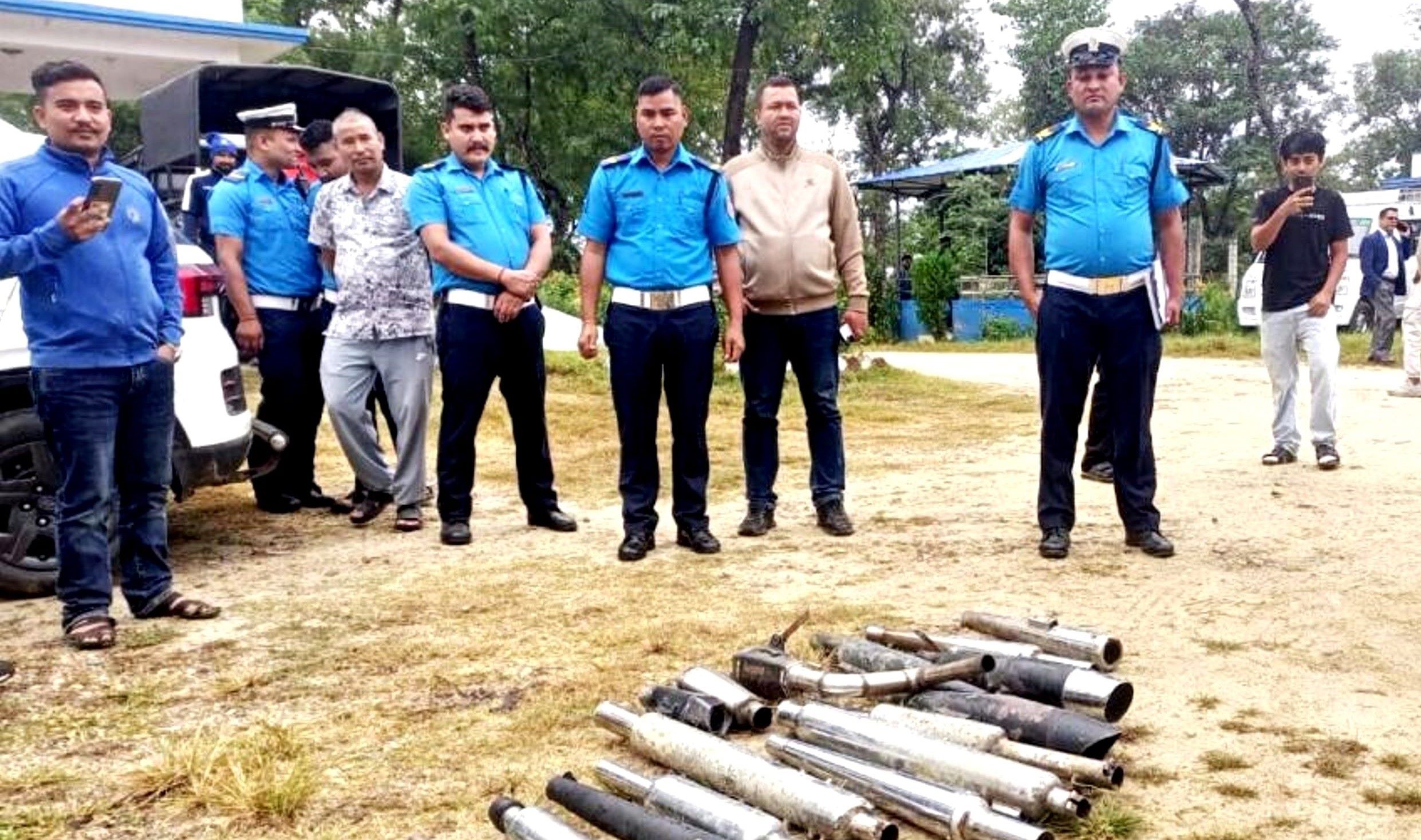 चर्को ध्वनि निकाल्ने मोटरसाइकल चालक कारबाहीमा