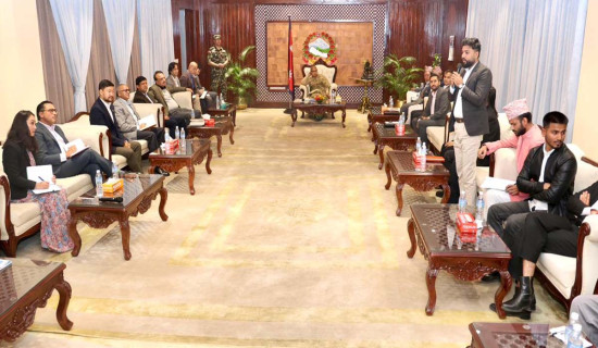 राष्ट्रपति पौडेलद्वारा ऐतिहासिक इन्द्रजात्रा अवलोकन (फोटो फिचर)