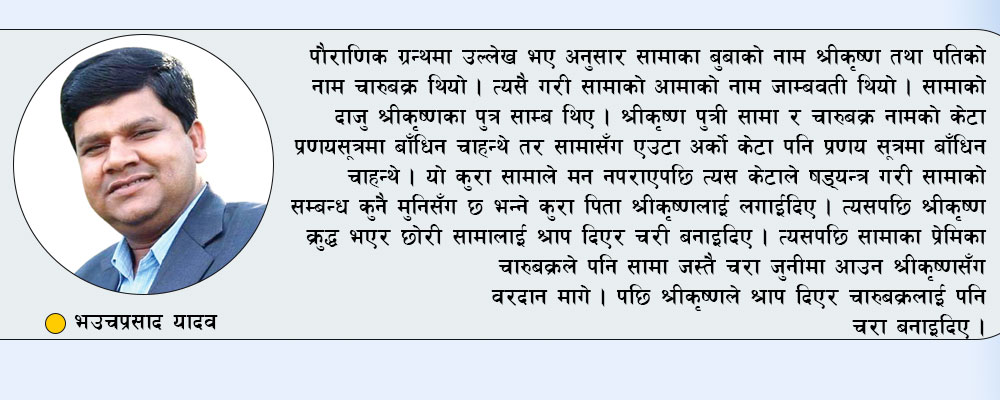 सांस्कृतिक पर्व समाचकेवा