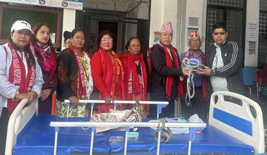 गलकोट नगर अस्पताललाई स्थानीयको सहयोग