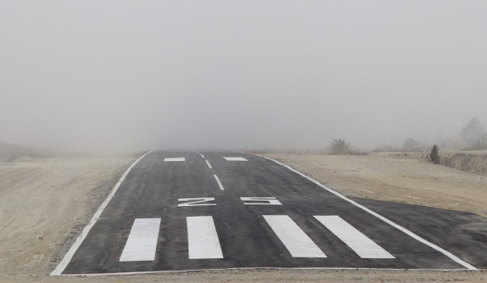 प्रतिकूल मौसमका कारण सुकेटारमा उडान अवरुद्ध