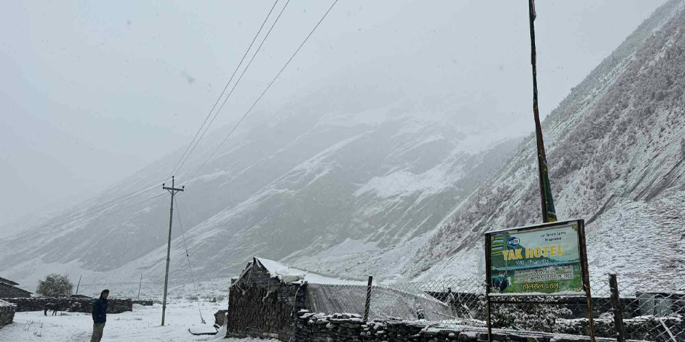 मनास्लु क्षेत्रमा घाइते पर्यटकको दुई दिनदेखि उद्धार भएन