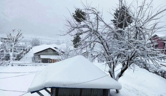 बेमौसमी हिमपातले हिमालको सौन्दर्य बढाउँछ