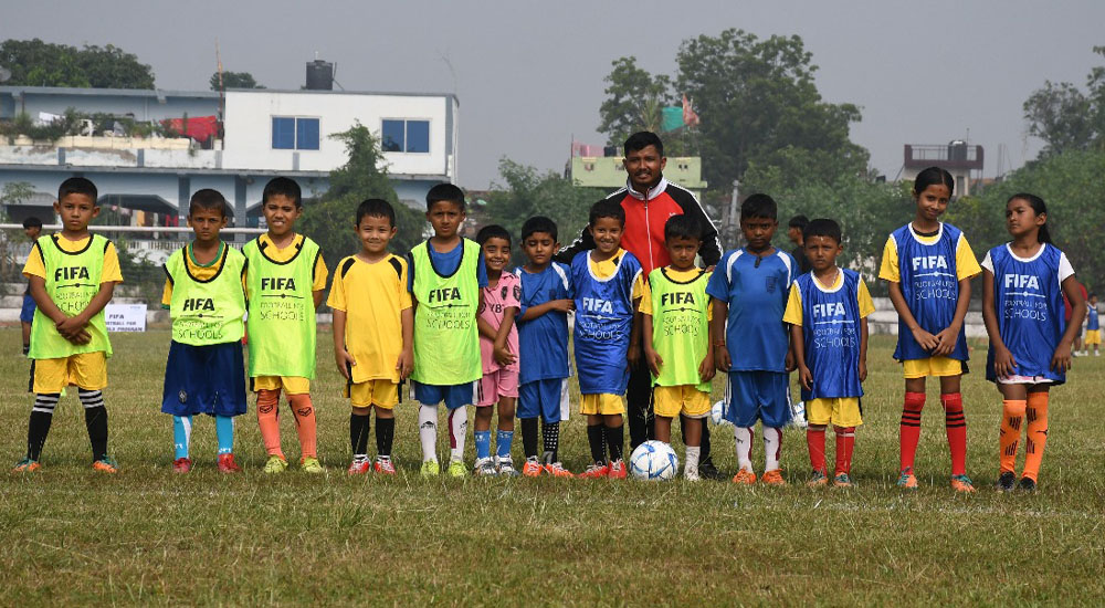बाँकेमा फिफा फुटबल फर स्कुल कार्यक्रम शुभारम्भ