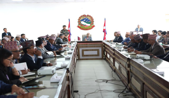 सबै मन्त्रीसँग कार्य प्रगतिको विवरण लिन बैठक