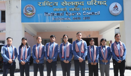 एसियाली युथ गेम्समा नेपालबाट पाँच खेलमा सात खेलाडी