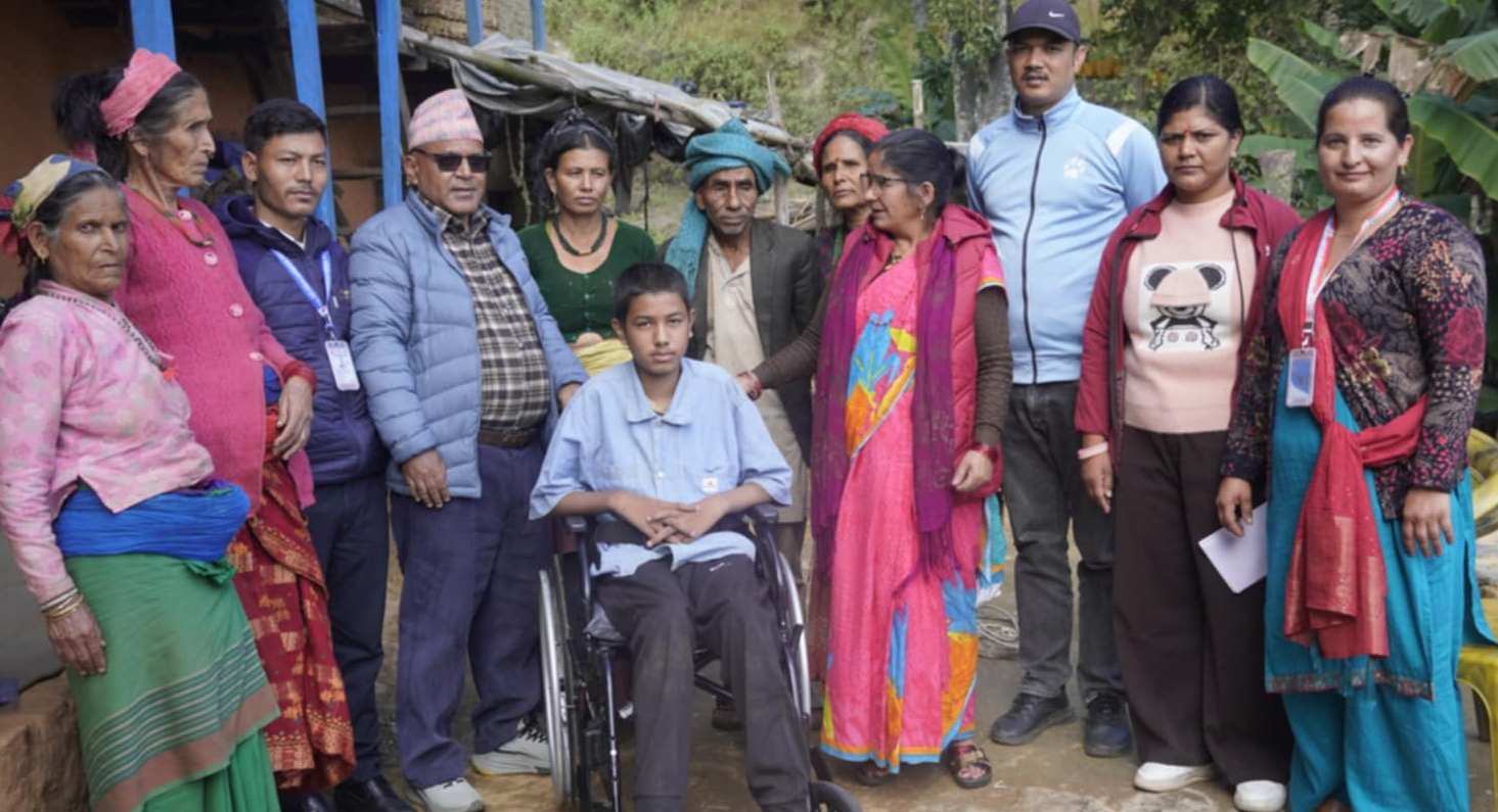 अपाङ्गता भएकालाई घरमै सामग्री