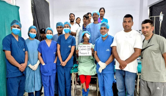 १९३ जनाको निःशुल्क मोतियाविन्दुको शल्यक्रिया