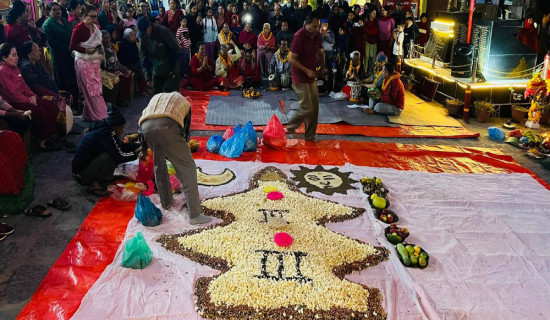 गोरखामा मनाइयो ‘मकै सुकाउने’ पर्व