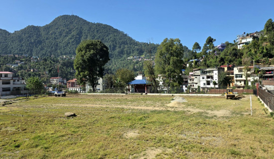 चिदीचौर खेल मैदानको काम पुनः सुरु