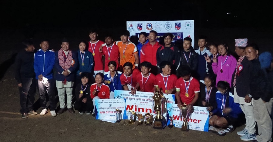 आयोजक टु स्टार क्लबलाई पुरुष र महिला दुबै विधामा उपाधी