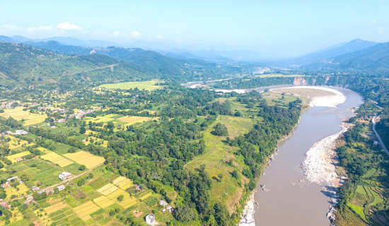 कालीगण्डकी नदी र पुट्टार बस्ती