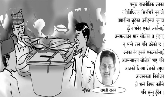 गृहकार्यमा केन्द्रित राजनीति