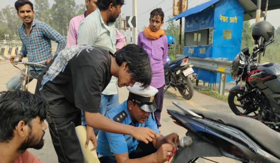 दुर्घटना घटाउन नम्बरप्लेट सुधार अभियान