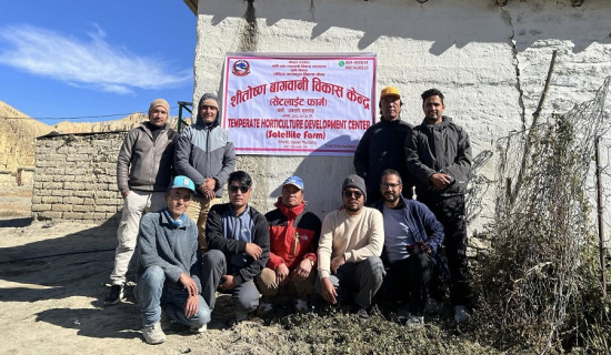 उपल्लो मुस्ताङको घमीमा सेटलाईट फार्म स्थापना