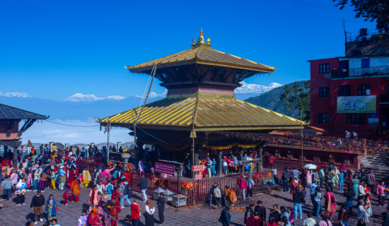 मनकामनाबाट देखिएकाे  मनोरम दृश्य