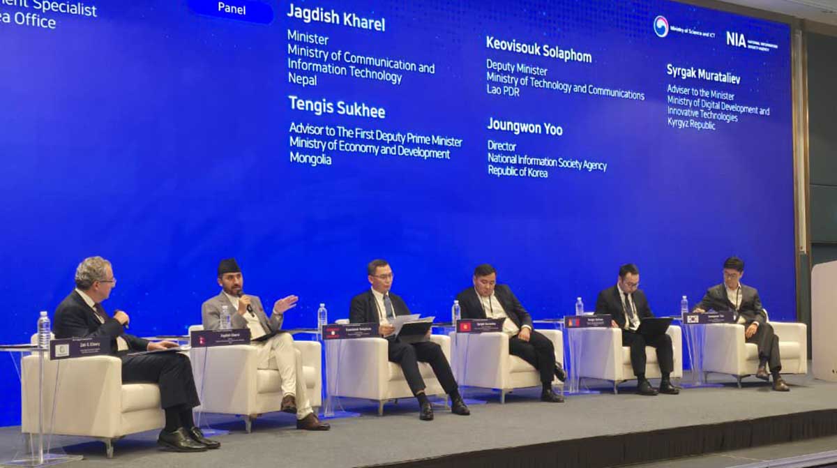 ‘ग्लोबल आइसिटी लिडरसिप फोरम’ नेपालका लागि उपलब्धिमूलक भयो : सञ्चारमन्त्री खरेल