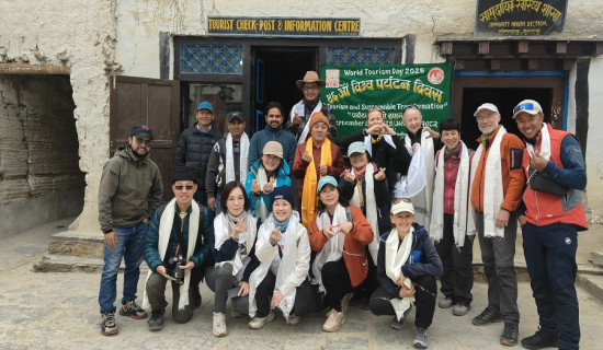 चार महिनामा उपल्लो मुस्ताङमा १७ सयभन्दा बढि विदेशी पर्यटक पुगे