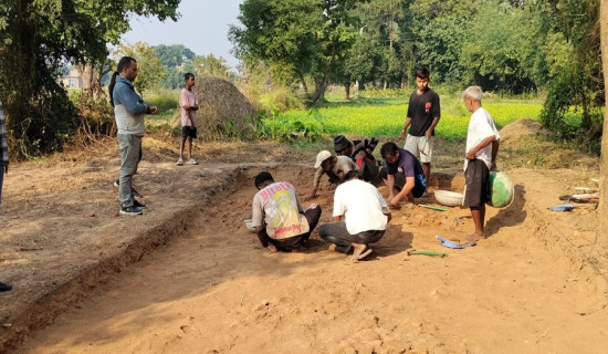 बुद्धको मावली प्राचीन कोलनगर (पण्डितपुर) मा पुनः उत्खनन