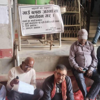 विद्यार्थीलाई मयूरनाचको तालिम