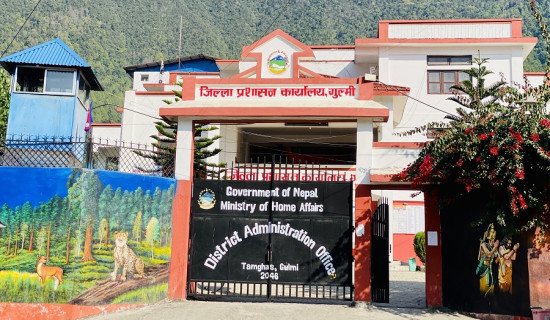 गुल्मी प्रशासनमा ८१ हतियार दर्ता