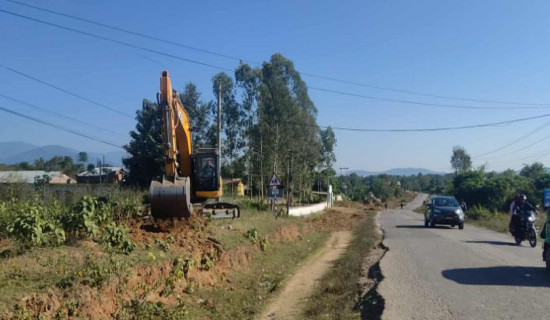 घोराही-तुलसीपुर चारलेन सडक विस्तार सुरु