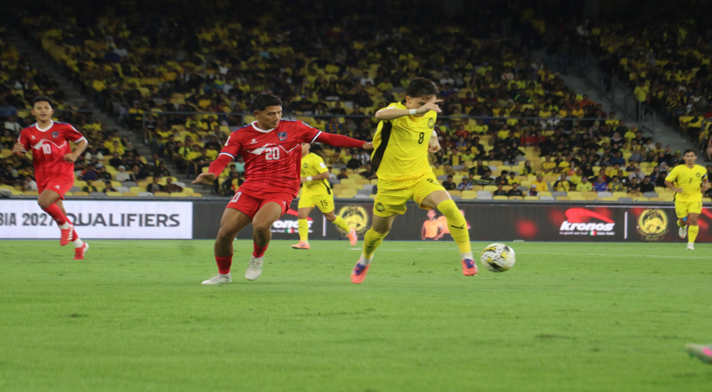 एसियन कप छनोट : नेपाल मलेसियासँग फेरि पराजित