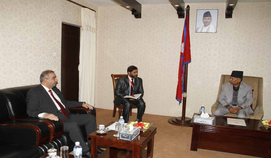 उपराष्ट्रपति यादवसँग यूएईका राजदूत शम्सीको शिष्टाचार भेटवार्ता