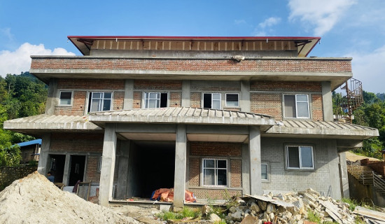 रेसुङ्गा सभाहल निर्माणः तीन वर्षमा ७० प्रतिशत भौतिक प्रगति