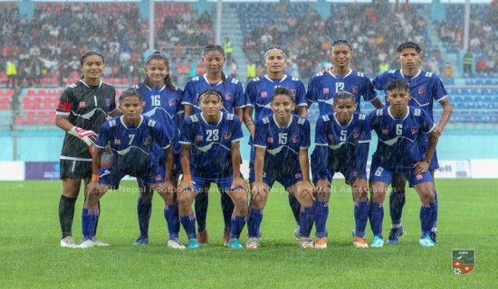 नेपाल श्रीलंकाविरुद्ध पहिलो हाफमा ४–० ले अगाडि