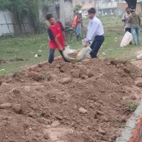 विश्वकप लिग-२ : स्कटल्याण्डविरुद्ध सुरुमा ब्याटिङ गर्दै नेपाल