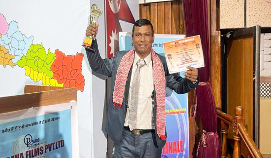 गायक रत्नदीप चौधरी सम्मानित