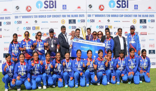 प्रधानमन्त्रीद्वारा नेपाल दृष्टिविहीन महिला टी-२० विश्वकपका उपविजेता टिमलाई बधाई
