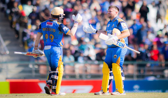 एनपिएल : कर्णालीका मार्क वाटको शतकमा झुक्यो लुम्बिनी