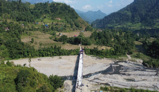 तोकिएभन्दा वर्ष दिनअगावै बन्यो पुल