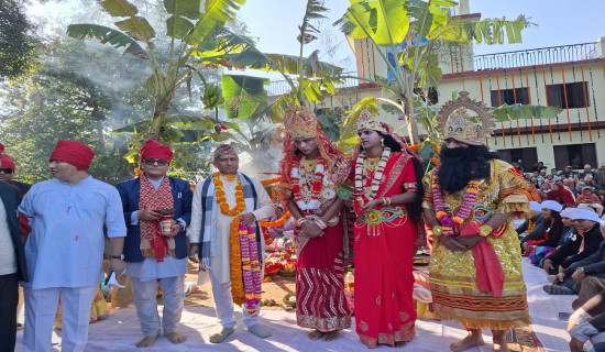 रामपुरमा मनाइयो राम–सीता विवाह उत्सव