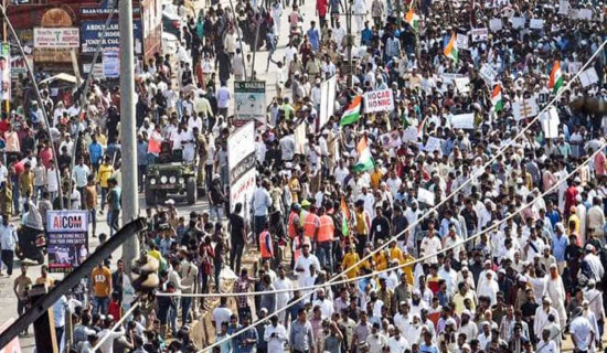 भारतमा नयाँ श्रम संहिताविरुद्ध हजारौँ श्रमिकको देशव्यापी प्रदर्शन