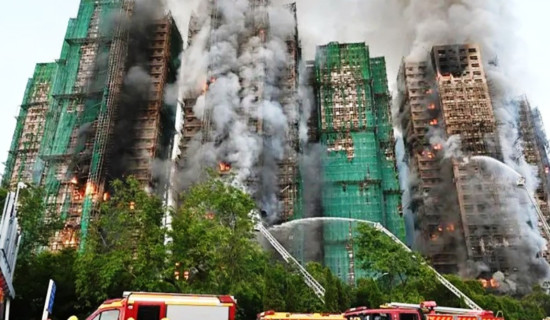 हङकङमा भीषण आगलागी, ४४ जनाको मृत्यु