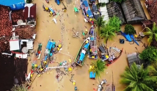 इन्डोनेसियामा बाढीका कारण मृत्यु हुनेको सङ्ख्या ८४ पुग्यो