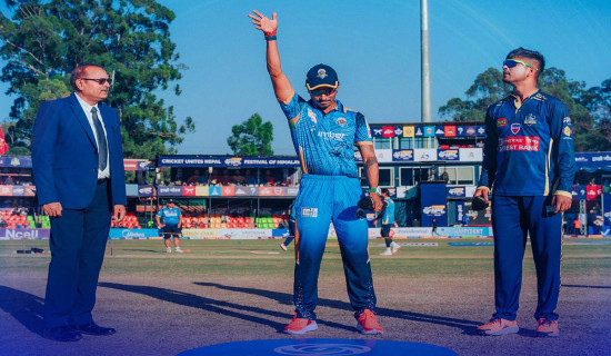 एनपिएलः विराटनगरविरुद्ध ब्याटिङ गर्दै कर्णाली याक्स