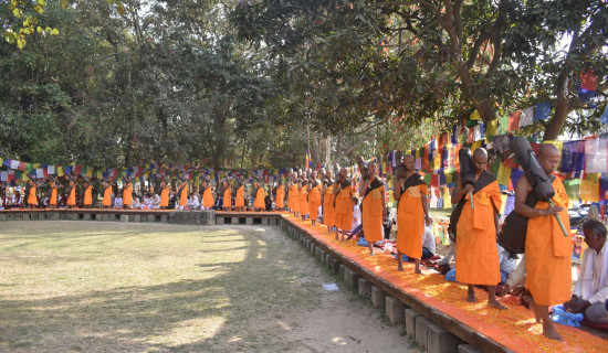 रामग्राम स्तुपा क्षेत्रमा आउन थाले पर्यटक