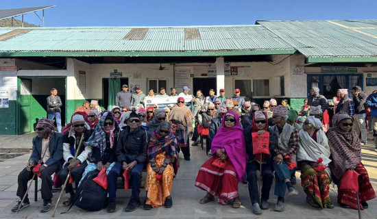 आँखा शिविरमा तीन जिल्लाका ७३ जनाको शल्यक्रिया