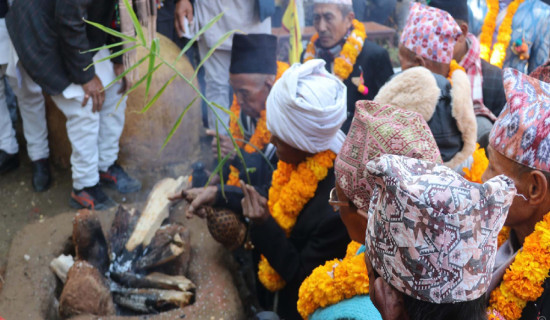 राष्ट्रिय महाधिवेशनका लागि दुमी किरात राईहरु खोटाङको खार्मीमा