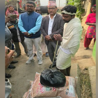 मुआब्जा माग गर्दै बजार बन्द