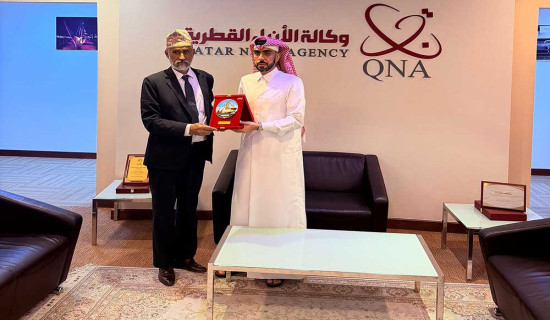 कार्यकारी अध्यक्ष झा र क्युएनए अधिकारीबीच भेटवार्ता