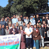 उत्तरी गोरखाको रिपुम गुम्बामा आगलागी : तीन तले आवास जलेर नष्ट